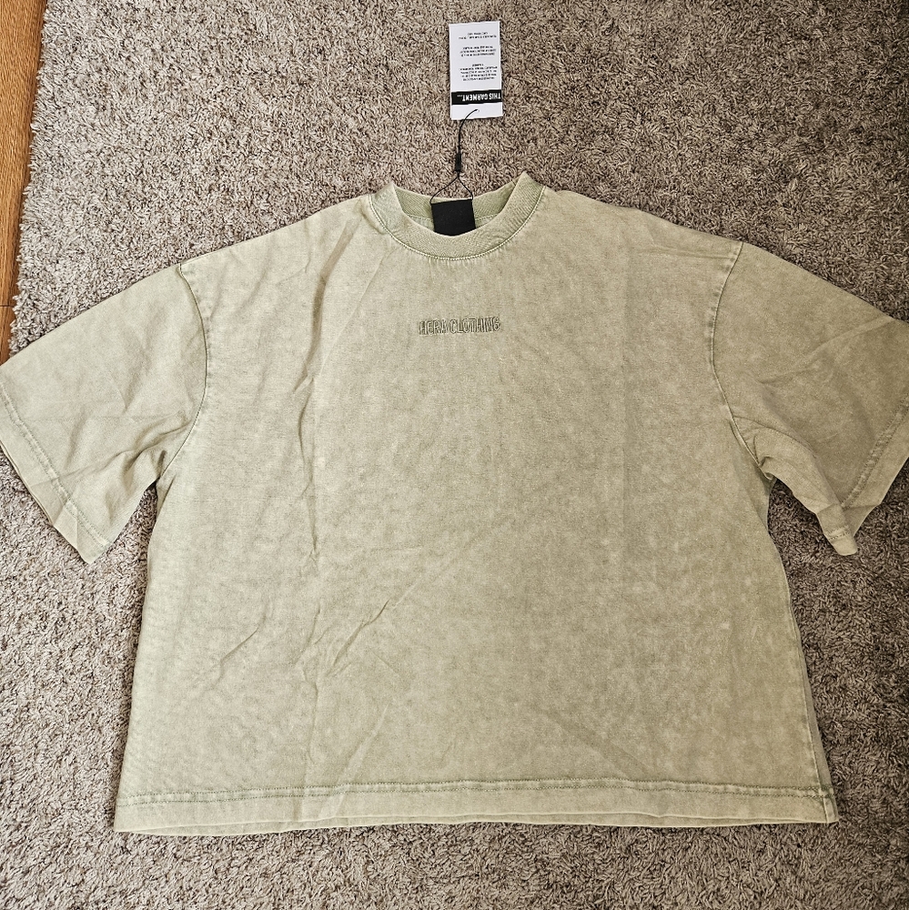Hera Washed T-Shirt - Vintage Grey Green